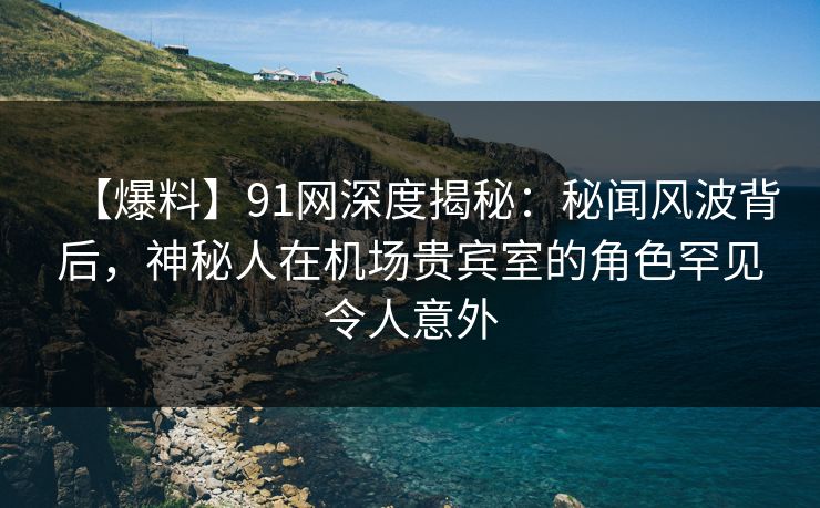 【爆料】91网深度揭秘：秘闻风波背后，神秘人在机场贵宾室的角色罕见令人意外