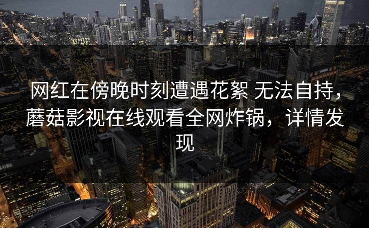 网红在傍晚时刻遭遇花絮 无法自持，蘑菇影视在线观看全网炸锅，详情发现